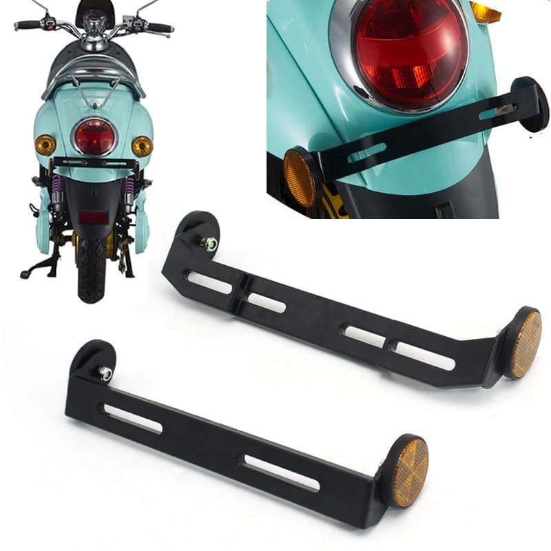 Motorcycle Sidecar License Plate Holder Reflective Film Modification Parts for Electric Vehicles And Pedal Cars