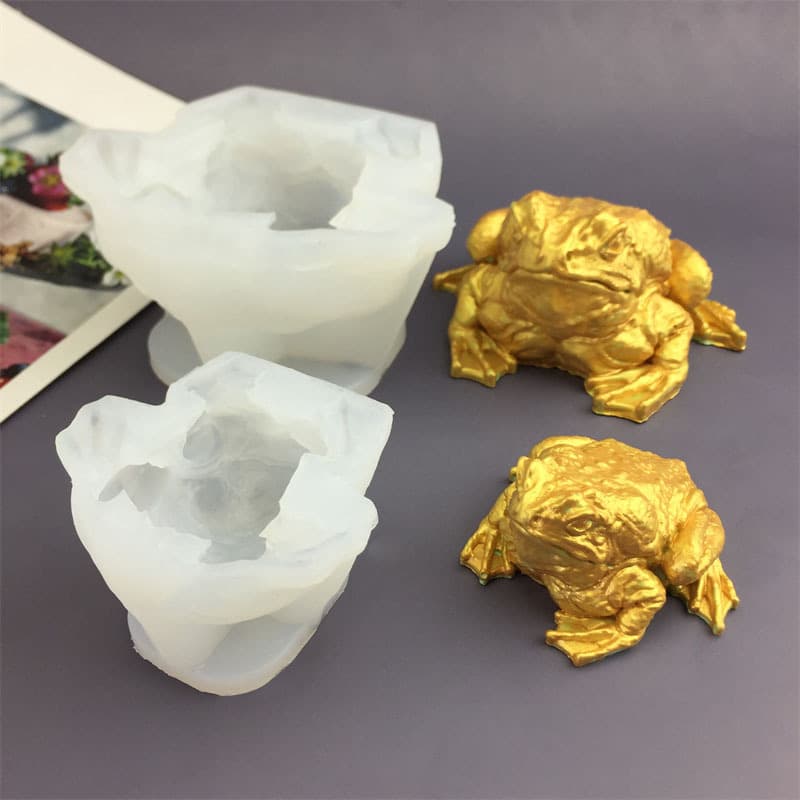 DIY Silicone Mold for Cake Decoration Froghopper Animal Shape Stress Relief Gel Dropping Mold Transparent Color Half Transparent