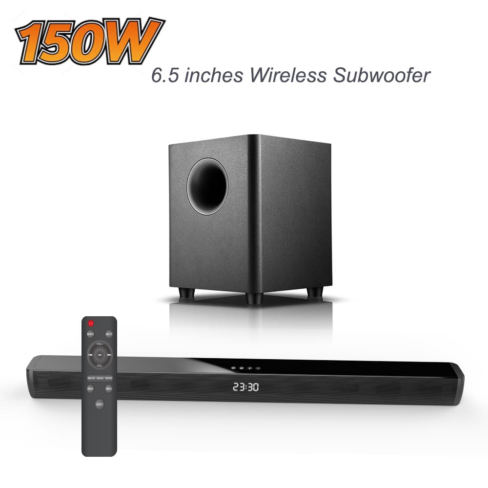 Home Theater Wall-Mounted Soundbar Subwoofer TV Soundbar Home KTV Projector Speaker