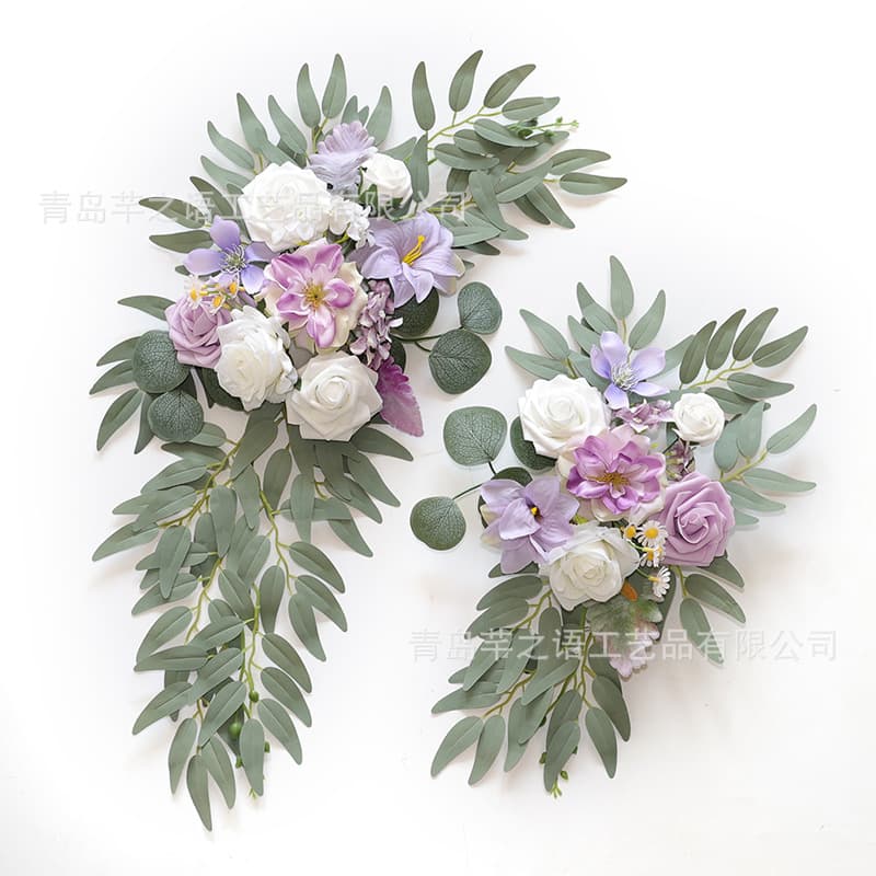 Cross-border Hot Wedding Simulation Flower Welcome Flower Sign Flower Table Flower Photography Decoration Wedding Supplies