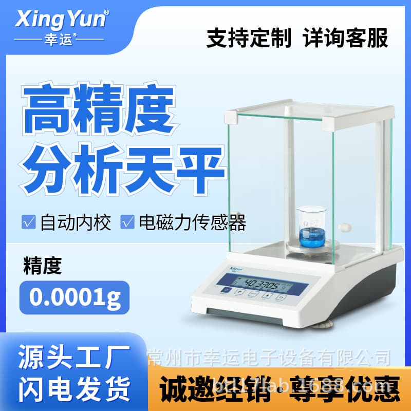 Lucky Electronic Analytical Balance 1/10,000 0.1mg Laboratory High Precision Electronic Scale 0.0001g