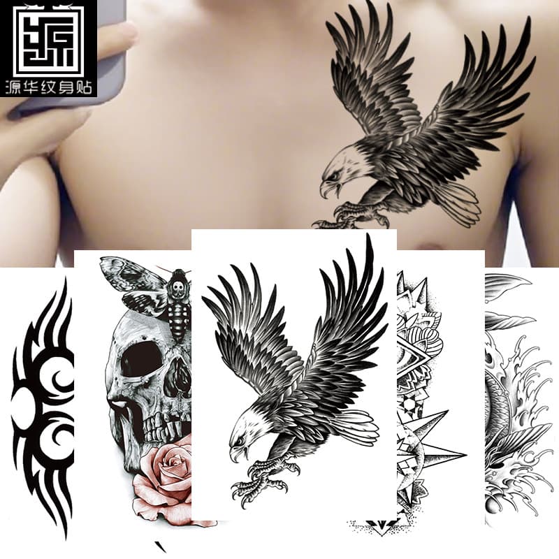 Colorful Tattoo Stickers Full Sleeve Character Tattoo Stickers Wholesale Stock Export Supply Full Sleeve Tattoo Stickers