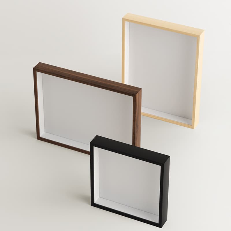 Three-dimensional hollow photo frame empty frame wholesale wall-mounted wooden dried flower butterfly specimen frame handmade immortal flower photo frame