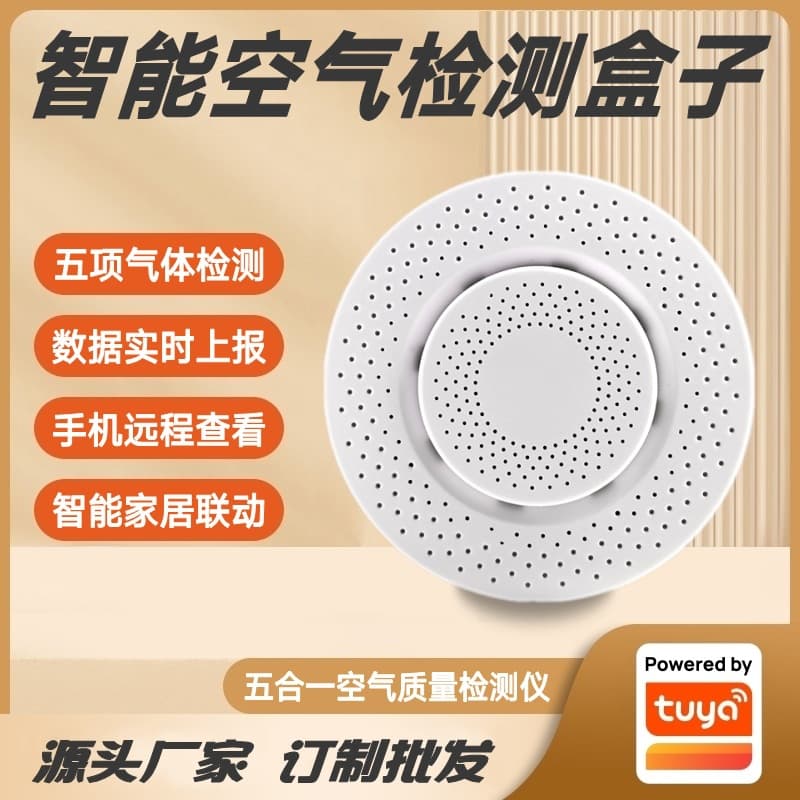 Graffiti Solution Air Quality Detector Smart Temperature, Humidity, Formaldehyde, Carbon Dioxide Five-in-One Air Box