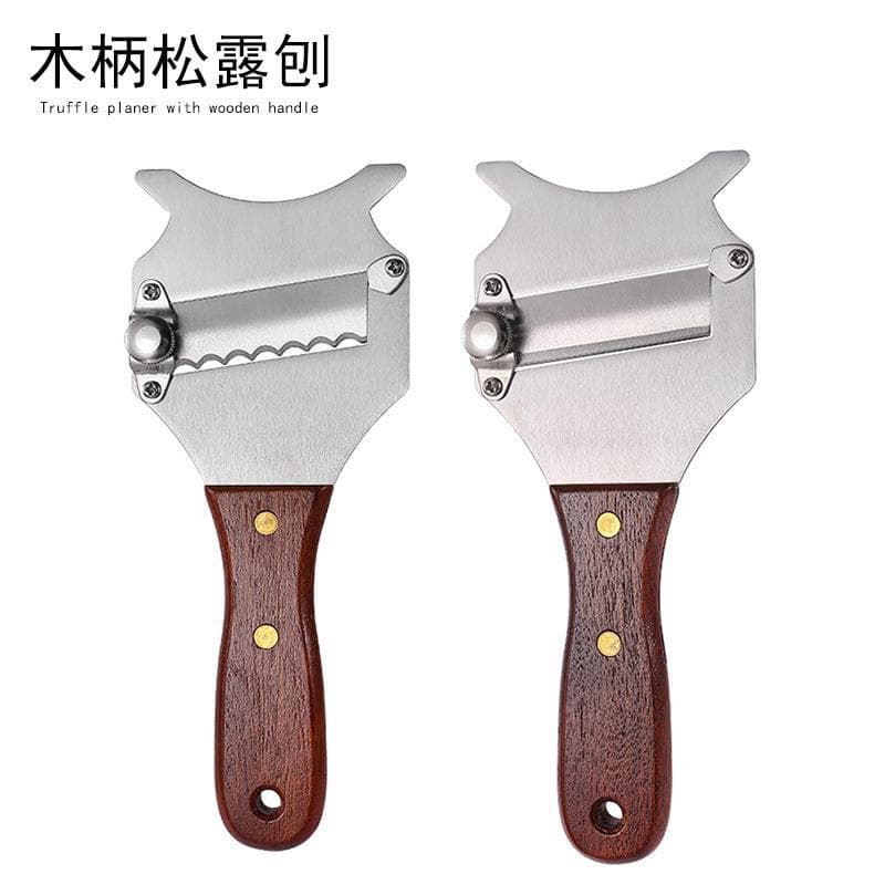 Black Truffle Shavings Knife 430 Stainless Steel Wood Handle Kitchen Tool Cheese Chocolate Grater Multifunctional Modern Simple Style