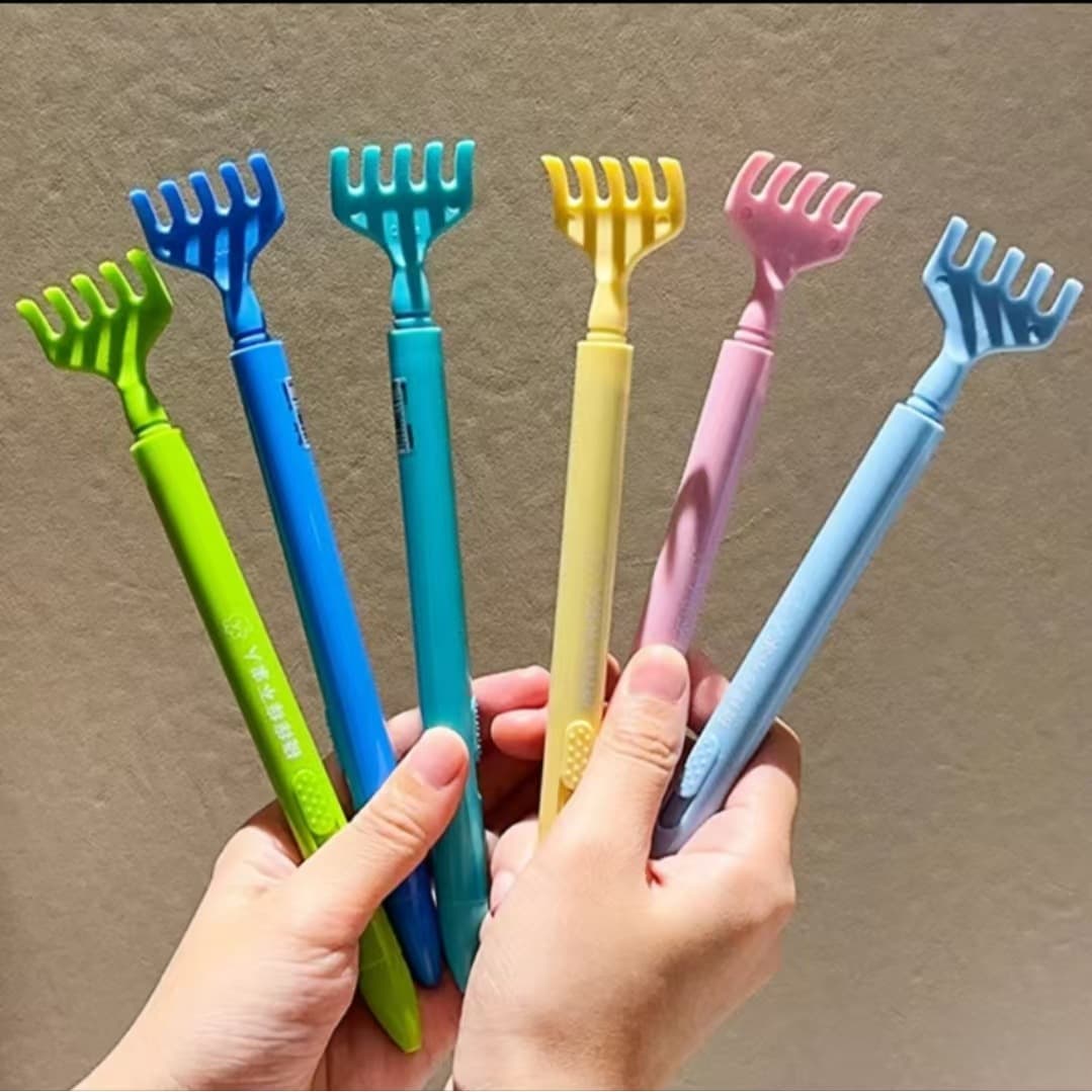 [In Stock Fast Shipping] JW Ticklish Retractable Ballpoint Pen, Student Use Black Gel Pen, Prank Pen for Students