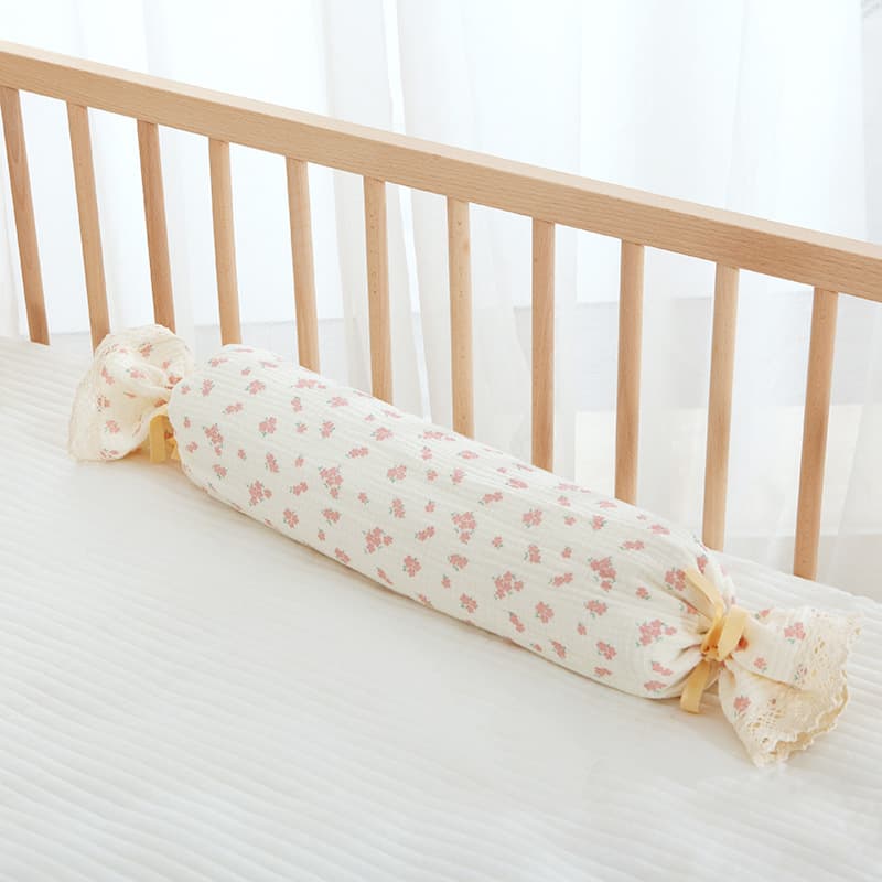 Four-Layer Gauze Baby Candy Pillow Long Pillow Buckwheat Hull Pillow Anti-Rollover Comfort Pillow Pearl Cotton Pillow Removable and Washable
