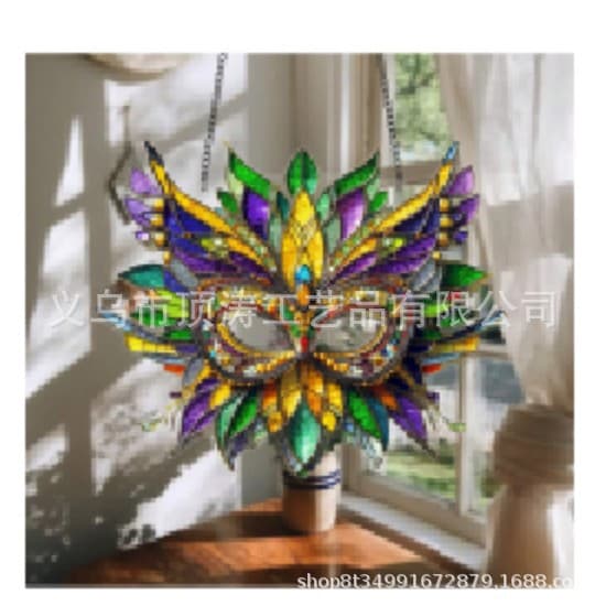 New Cross-Border Love Card Slot Acrylic Stand 2D Flat Decoration Bohemian Style Holiday Craft