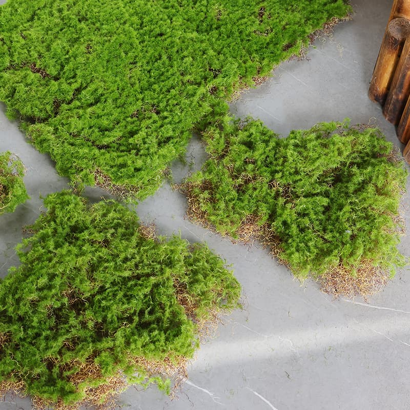 Moss skin, moss patches, lichen flocking ornaments for soft decoration, landscape rockeries, turf, and simulated moss blocks