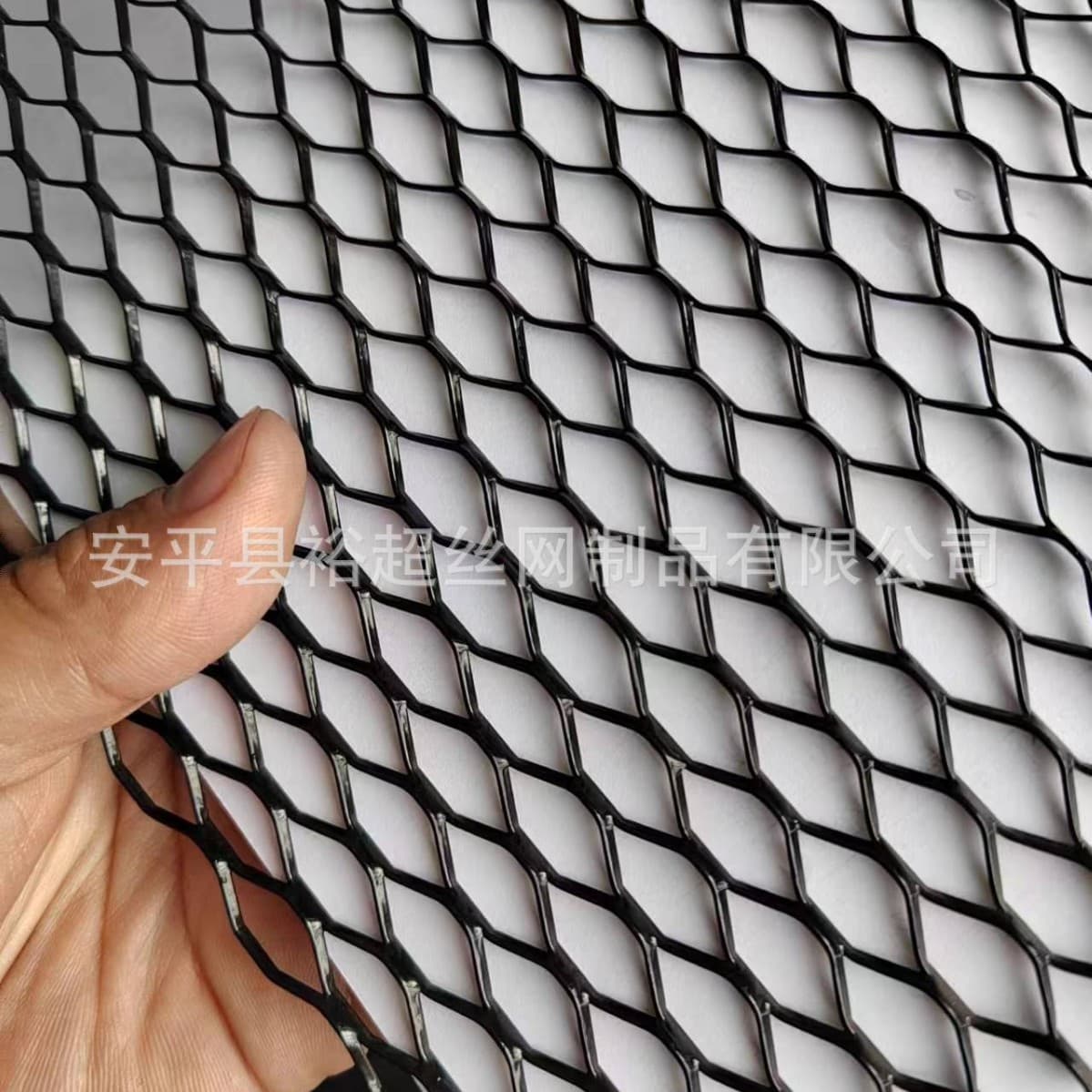 3x6mm diamond-shaped perforated aluminum car grille, black 8x25 seagull-shaped perforated grille, modified body kit air vent mesh.