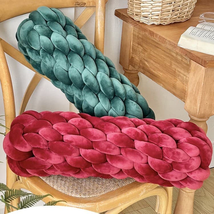 Sofa pillow Nordic sleeping knotted pillow bedroom living room decorative pillow plush cushion pillow internet celebrity home