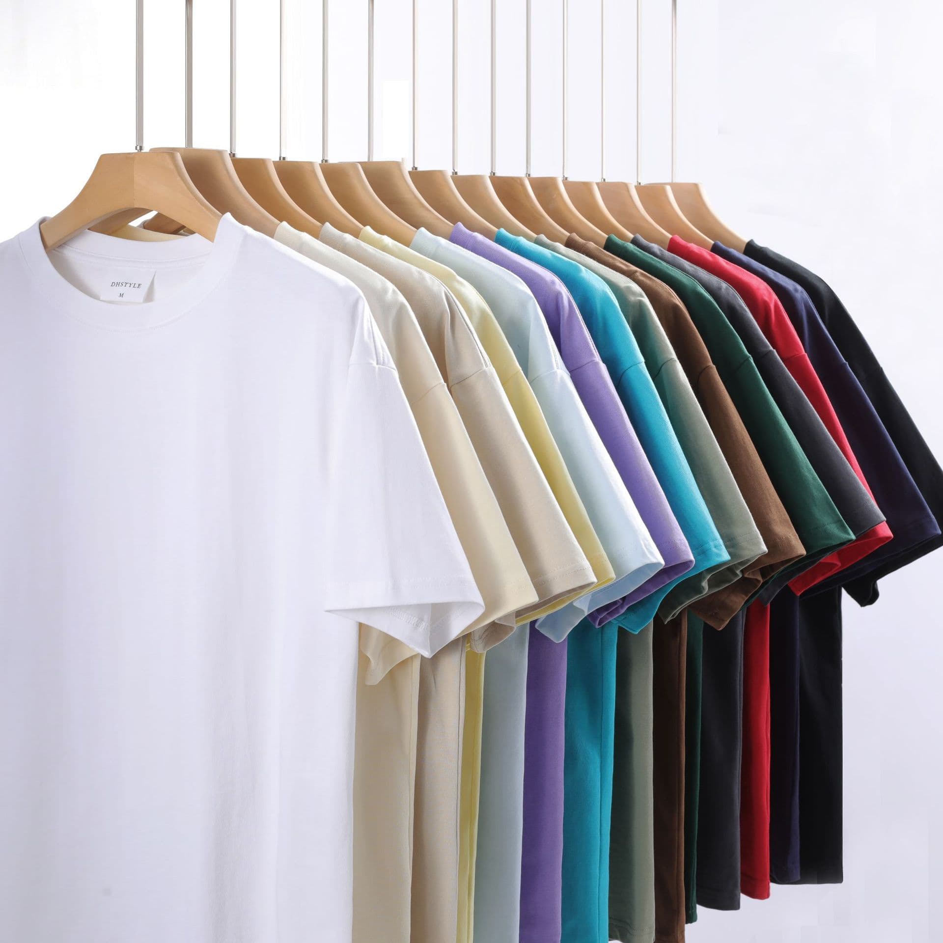Casual Summer T-Shirt Men's Loose-Fit Half Sleeve Cotton and Linen Blend Shoulder Drop Ultra Lightweight Top For Women