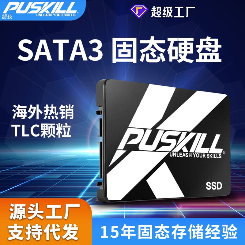PUSKILL Puji SATA 3.0 Interface SSD Solid State Drive for Desktop 256GB 512GB Wholesale