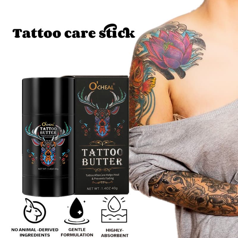 OCHEAL Cross-border Tattoo Care Stick for Color Fixation, Brightening, Moisturizing, and Gentle Skin Nourishment in a Twist-up Design