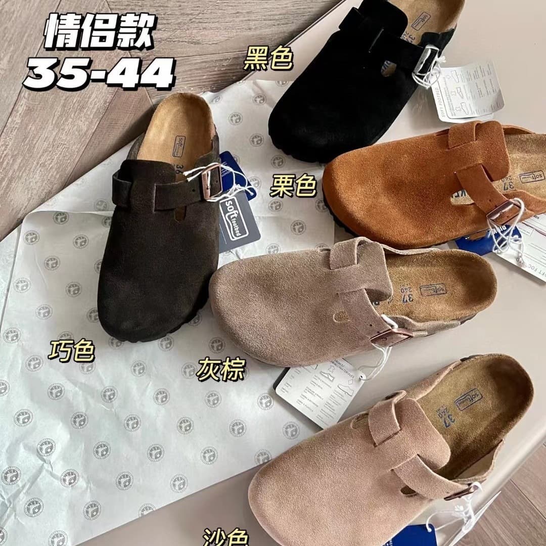 Genuine Cork Birkenstock Sandals Fishing 2024 Spring/Autumn New Genuine Leather Unisex Closed-toe Platform Birkenstock Mules Flat