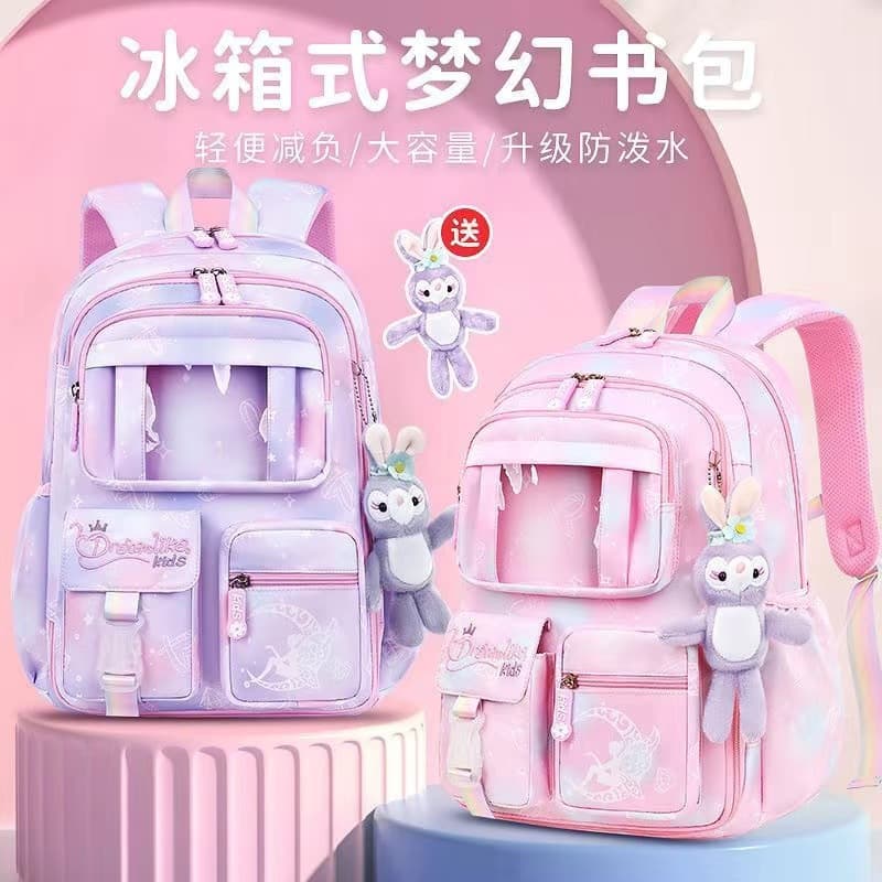 Cross-border foreign trade elementary school students' schoolbags, women's refrigerator door backpacks, children's backpacks for grades 1, 2, 3 to 6, wholesale