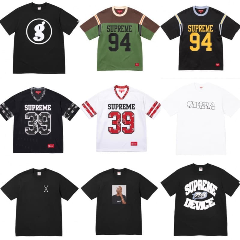 Top Version Supreme Streetwear SS25 Short-sleeved T-shirt American Street Style Short Sleeve Tee