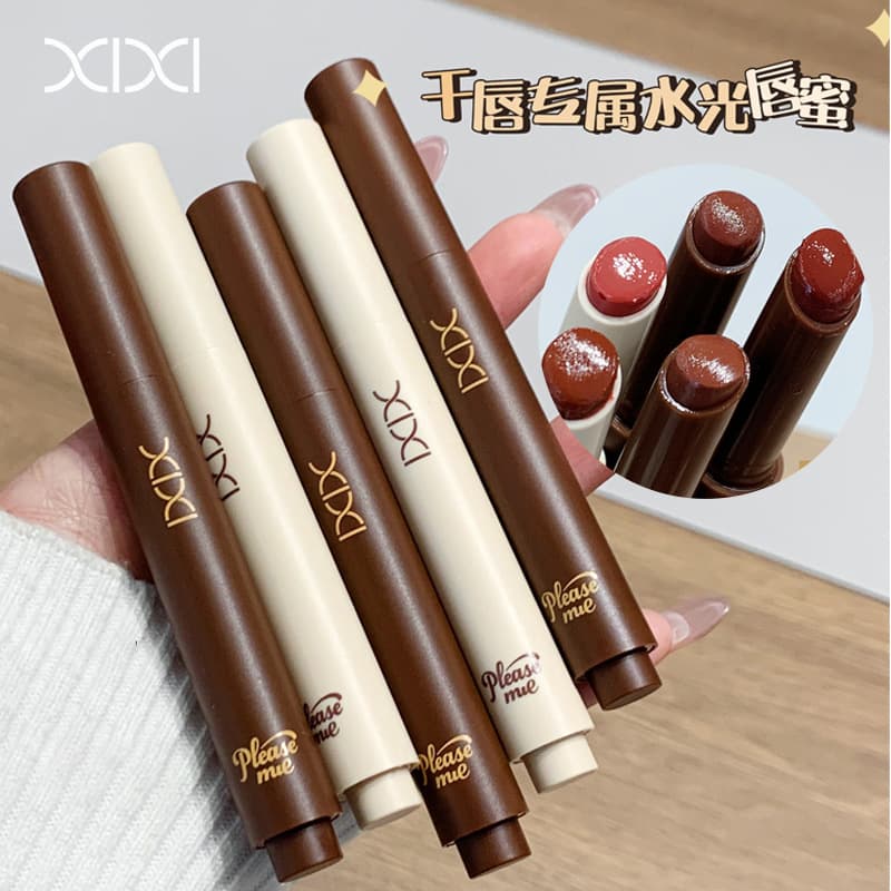 xixi winter edition light honey water gloss lipstick low saturation pure desire pseudo-face whitening student affordable mirror solid lip gloss