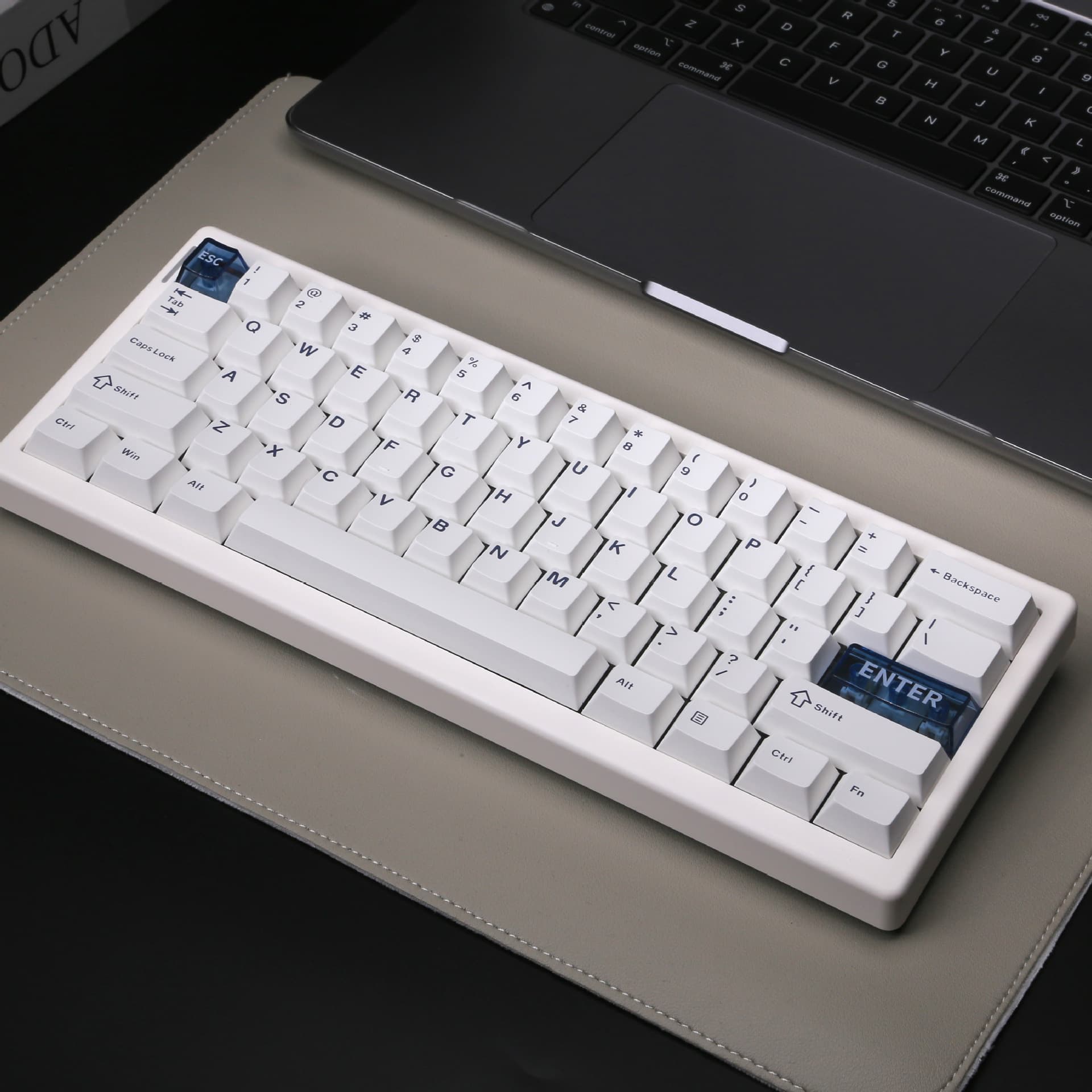 QK61 V2 Three-Mode Mechanical Keyboard Wireless Bluetooth Gasket Structure Aluminum Alloy Compact Size for Multiple Devices