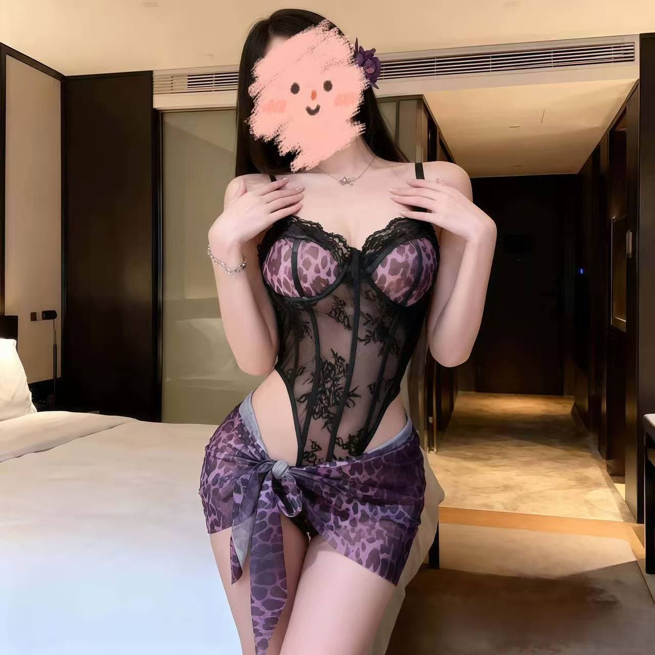 Steel Ring Push-Up Sexy Lingerie Leopard Print Bodysuit Uniform Pure Desire Flirting Sleepwear QQNY Set