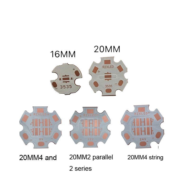 XPG XPE3535 MR16 Single Light 16mm Plum Copper Substrate 1W 3W 5W 7W for White Light UV Lamp