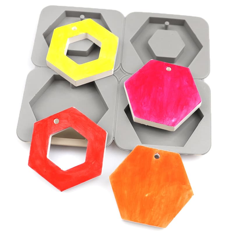Happy 4-Diamond DIY Decoration Food-Grade Silicone Mold Aromatherapy Plaster Wax Sheet Mold Soap Mold
