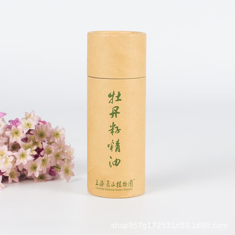 Essential Oil Paper Tube Packaging, Perfume Cylinder Packaging, Custom Paper Canisters, Incense Stick Cylinder Packaging, Kraft Paper Tube Customization