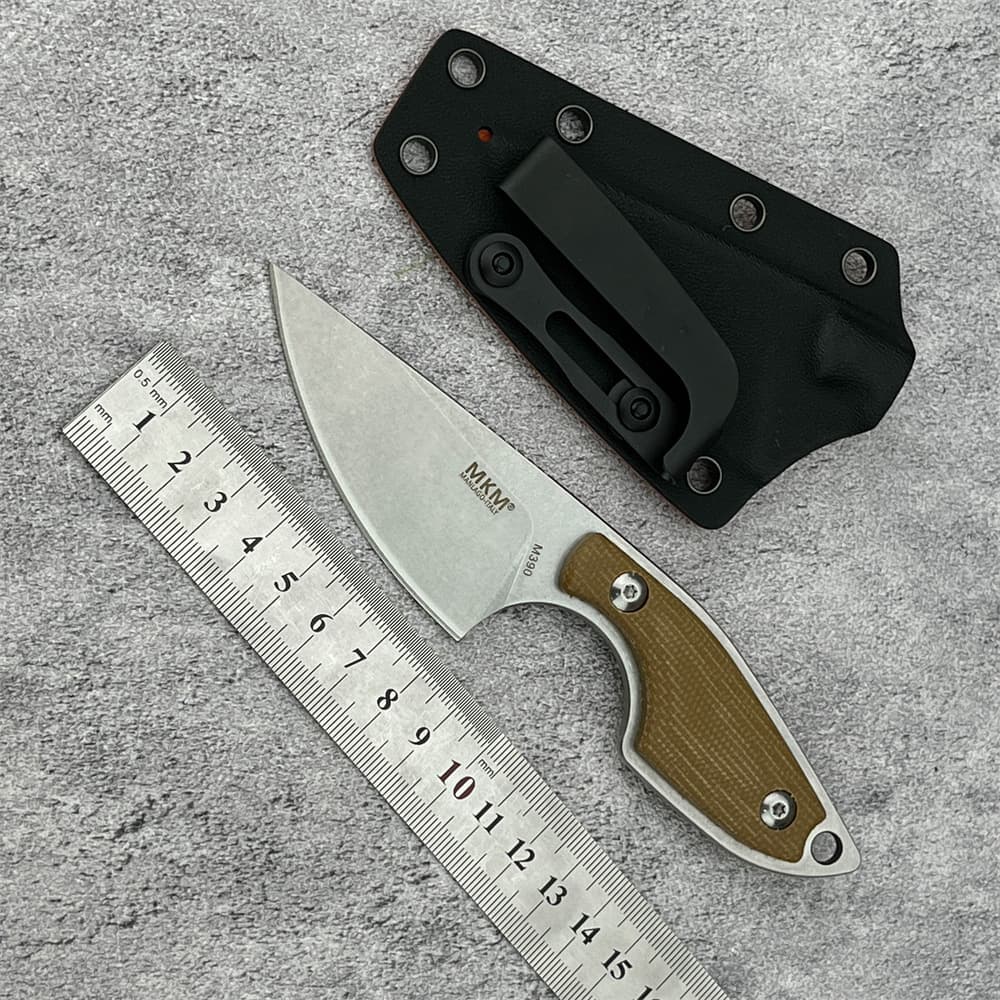 Cross-border MKM Mikro Outdoor Tactical Small Straight Knife Portable Field Survival Knife High Hardness Sharp Small Blade