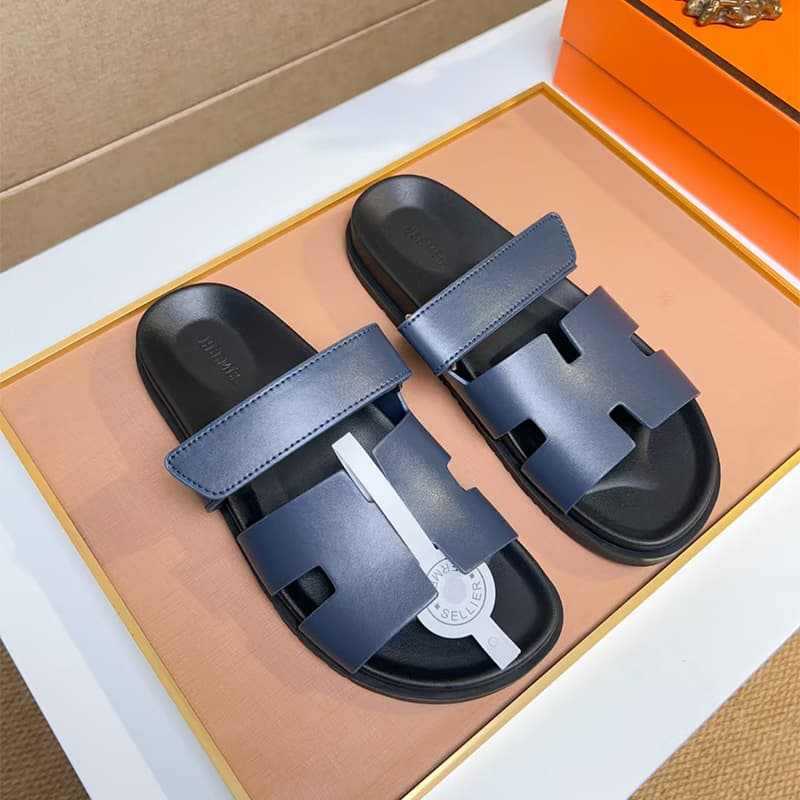 2026 Spring/Summer Erjiu Slippers Women's Outdoor Genuine Leather Casual Open-Toe Beach Sandals Flat Sandals Men's Outdoor
