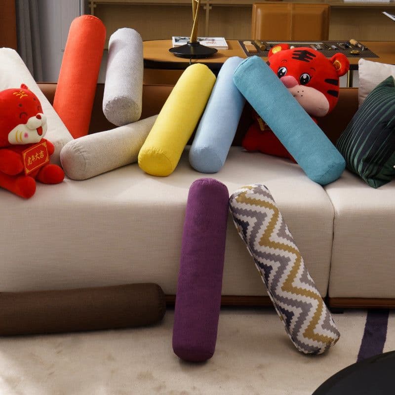 Cylindrical Body Pillows for Bed, Sofa, Yoga, and Leg Support, Detachable and Washable from Factory