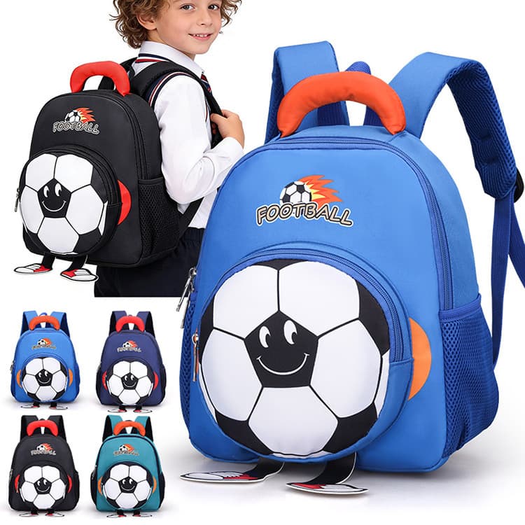 Boys' Backpack Kids School Bag Soccer Backpack for Boys 3-6 Years Old Kindergarten Preschool Boys' Shoulder Bag