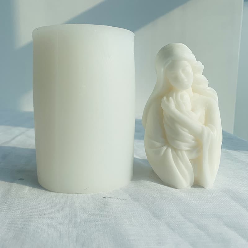 Mother's Hug Scented Candle Silicone Mold DIY Mother's Day Plaster Ornament Mother and Child Hug Diffusing Stone Mold