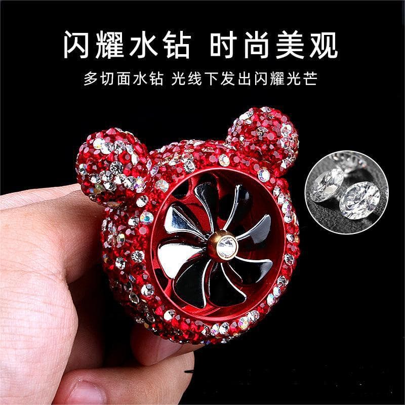 Crystal Mickey Mouse Cute Creative Car Perfume Air Vent Clip Decoration Car Aromatherapy Deodorizer for Women