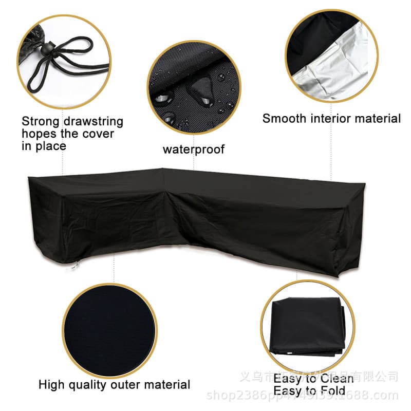 eaby Amazon Best-Selling Furniture Dust Cover, Outdoor Table Cover, Outdoor Garden Furniture Corner