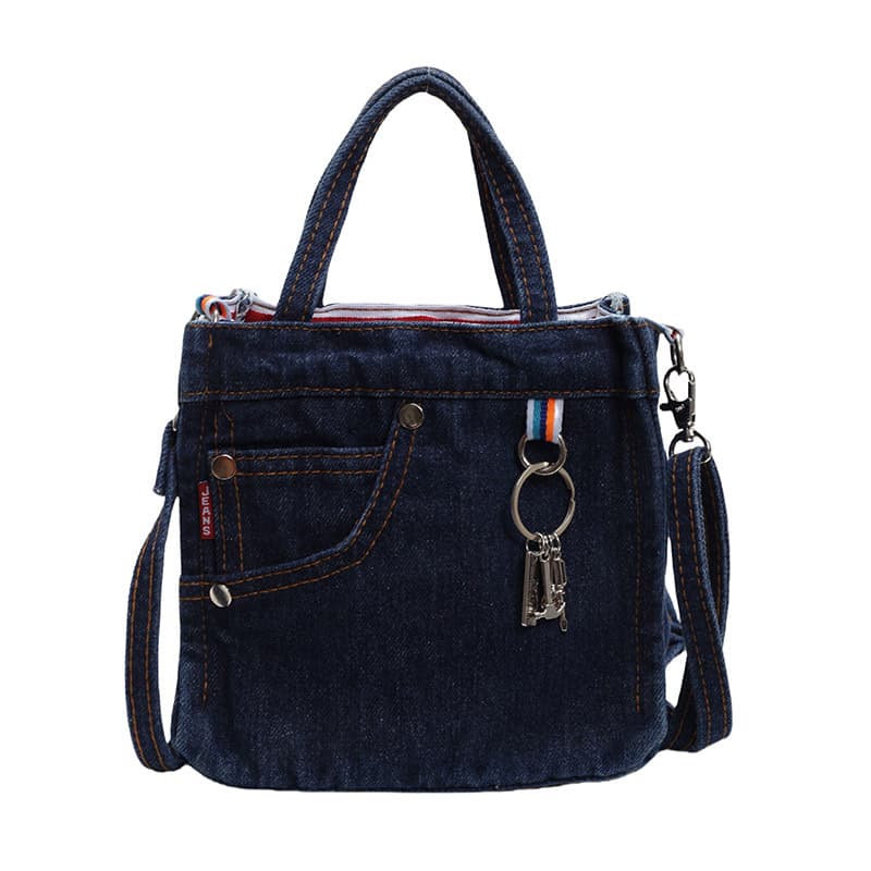 Crossbody Bag, Women's Exquisite Vintage Washed Denim Bag, Ins Literary Style Creative Handbag Shoulder Bag