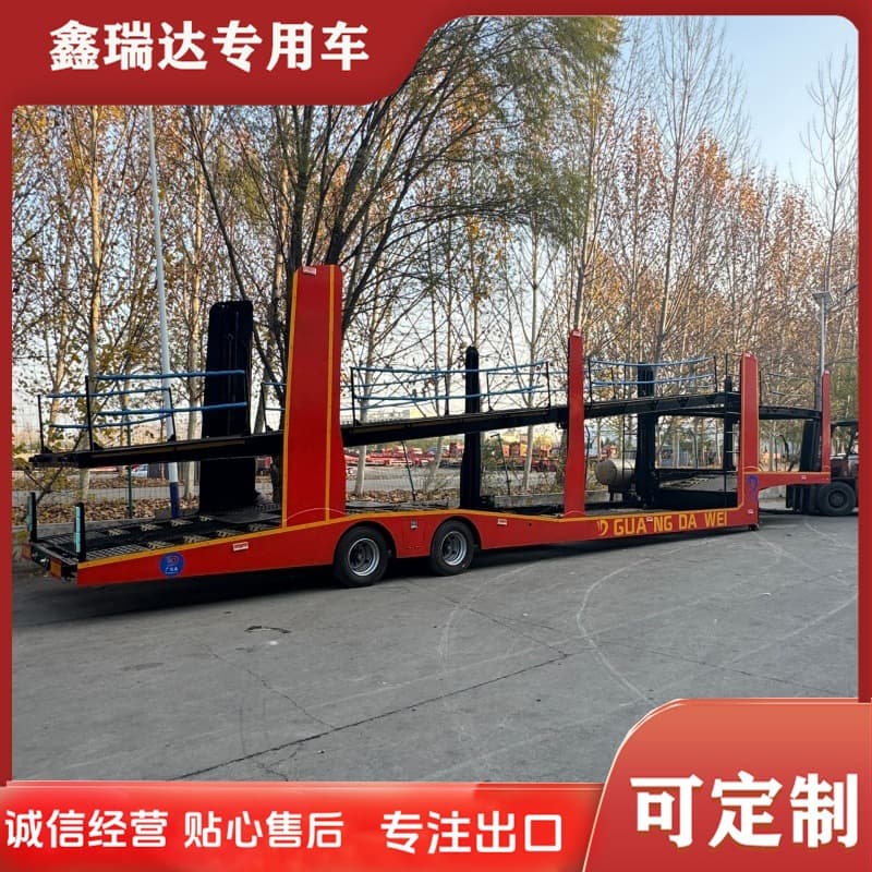 6 to 8-position car carrier, cross-border Central Asia Xinjiang Kashgar Khorgos, double-deck vehicle transport vehicle, cage car