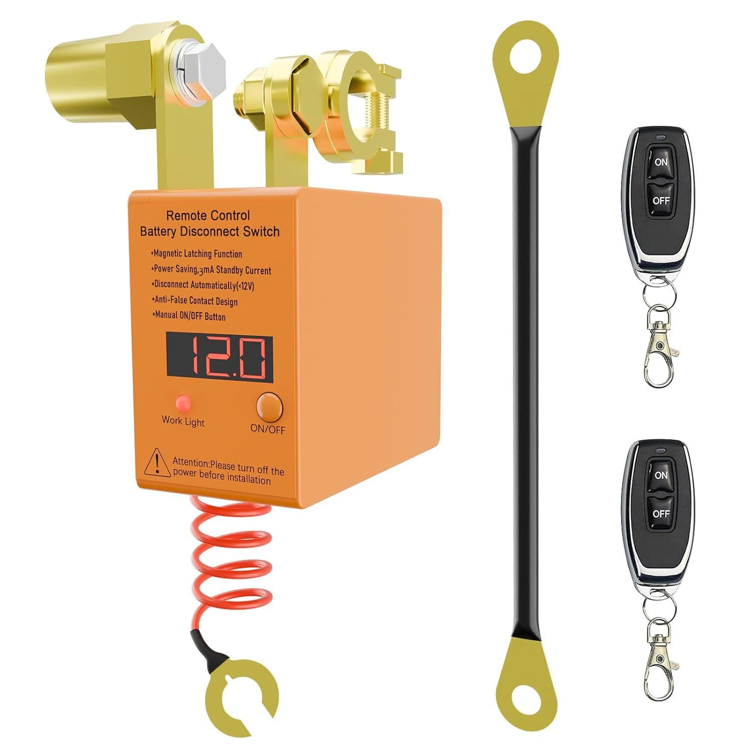 Intelligent remote control cross-border car battery cut-off switch 12v24v anti-leakage and power loss high-power battery cut-off switch