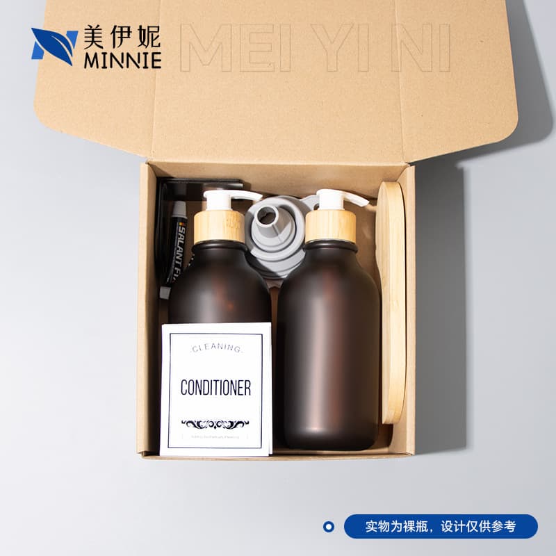 Cross-border Meiyini Shampoo Body Wash Conditioner Hand Sanitizer Body Lotion Bottle 500ml PET Press Pump Lotion Bottle