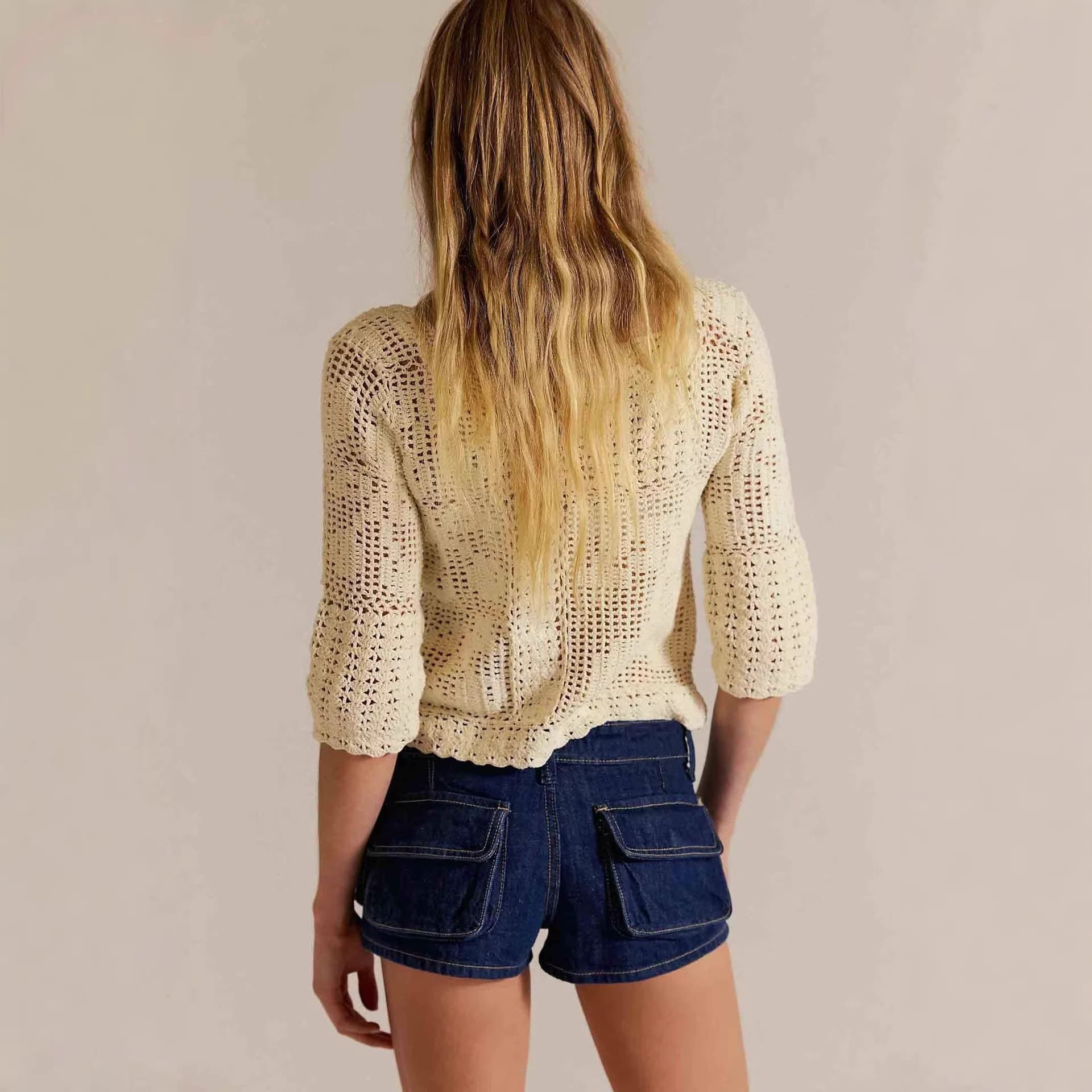 SCins Hot Girl Internet Celebrity Summer Denim Shorts 2026 New Loose Slim Pocket Workwear Hot Pants Women