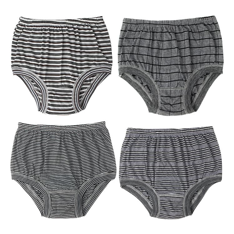 Elderly men's cotton striped briefs, loose, comfortable, extra large, suitable for nursing homes, gift.