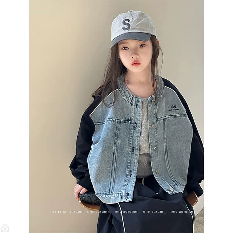 Girls' coats spring clothes 2026 new fashionable children's super good-looking denim jacket tops girls spring and autumn clothes