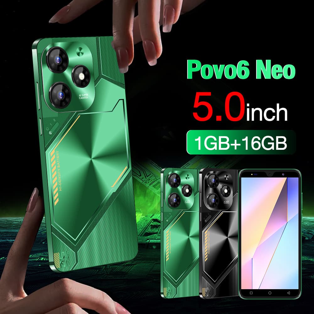 Povo6Neo Cross-border New 5.0-inch In Stock 3G Android Smartphone Factory Low Price Overseas Dropshipping Phone
