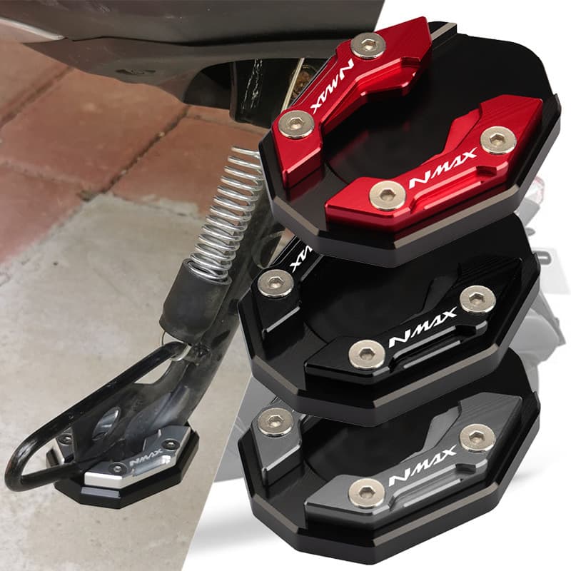 Side Stand Enlarged Foot Pad for Yamaha NMAX155 NMAX125 Modification Accessory, Anti-Slip Widened Support