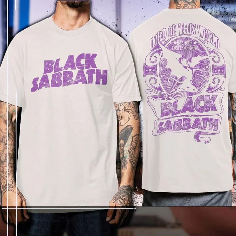 [Cross-border EU Size] 2025 Black Sabbath Aston Villa Back The Final Sh