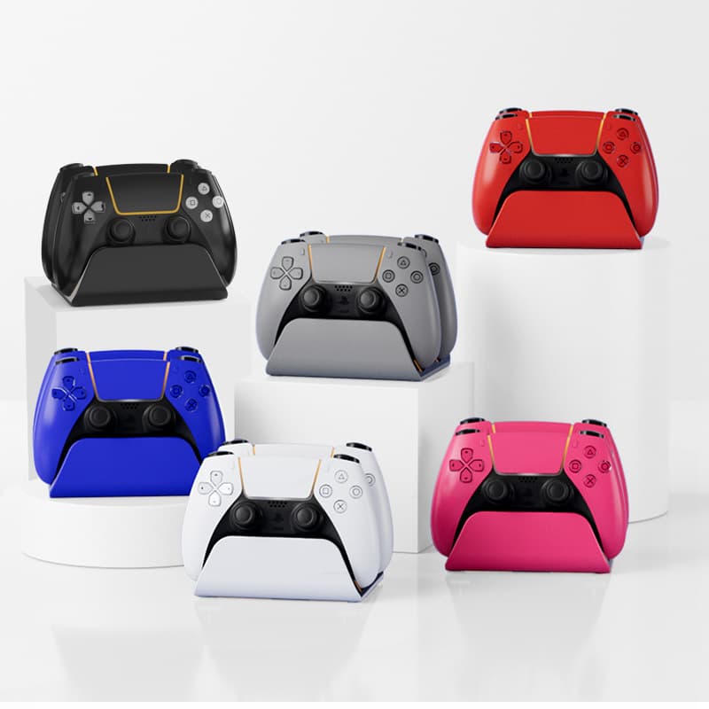 Compatible with Sony PS5 Slim Controller Charging Stand, PS5 Pro Controller Charger Dock, Controller Storage Holder