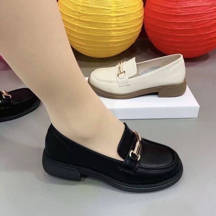 2026 Non-slip Flat Soft Sole British Style New Genuine Microfiber Leather Comfortable Loafers Slip-on Casual Shoes