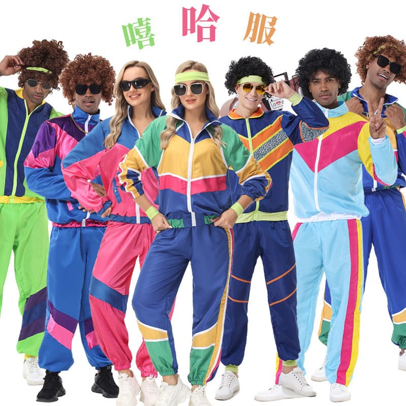 Cross-border Europe/US 70s 80s Hip-Hop Rock Music Godfather Cos Halloween Men's Jazz Stage Performance Costume