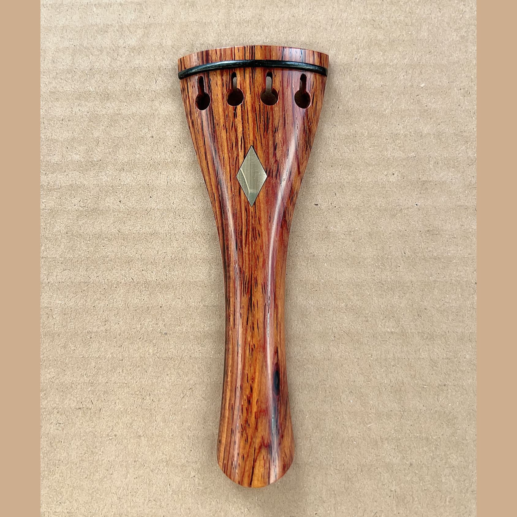 Violin Tailpiece Rosewood Tailpiece with Copper Inlay Rosewood Tailpiece with Shell Inlay