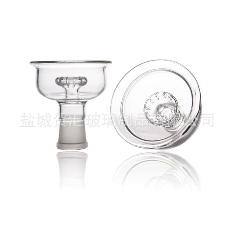 Cross-border stock supply hookah glass bowl, foil type glass bowl, heat-resistant handmade glass hookah head