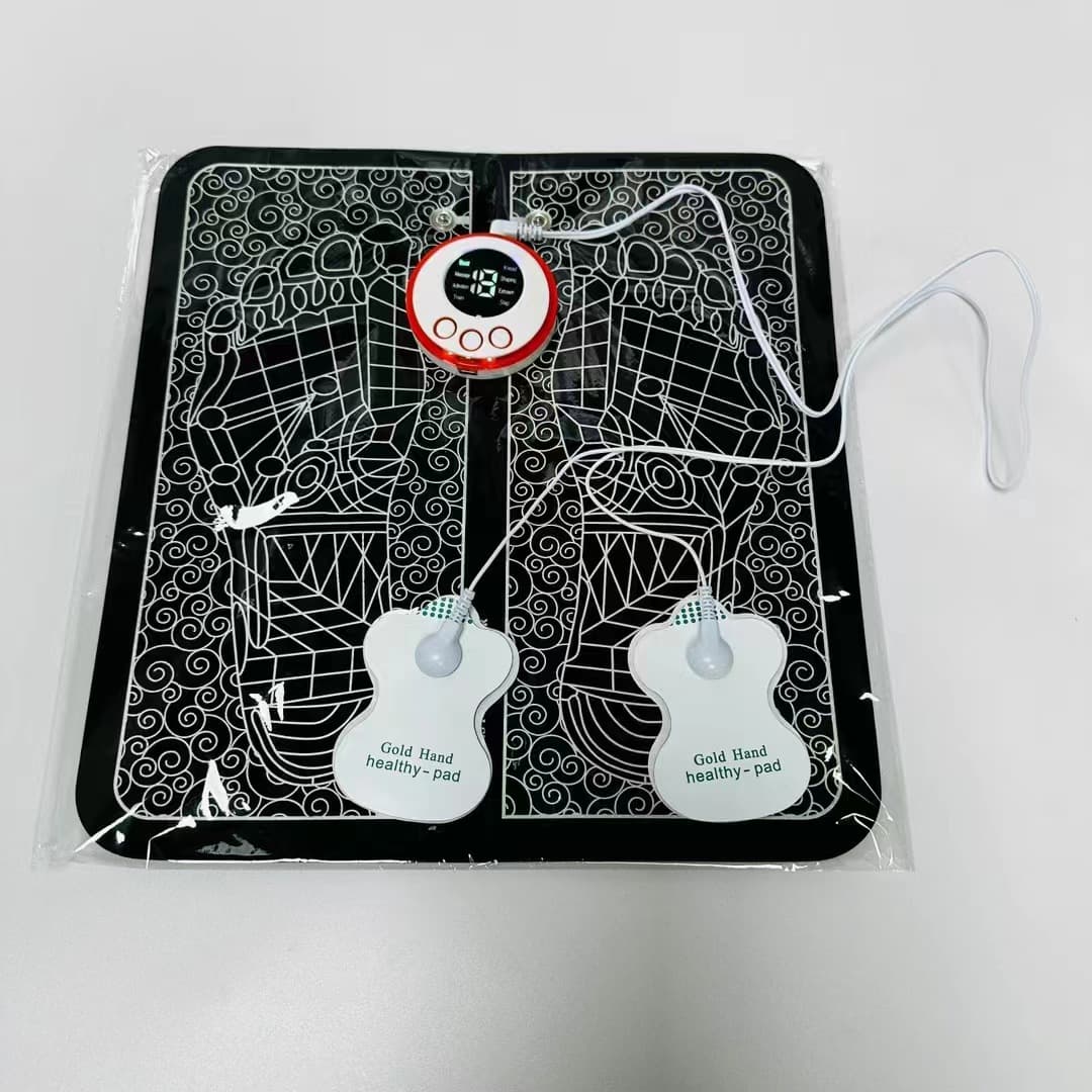 Short Video Foot Sole Pulse Foot Massage Mat EMS Physiotherapy Foot USB Charging Plantar Massager